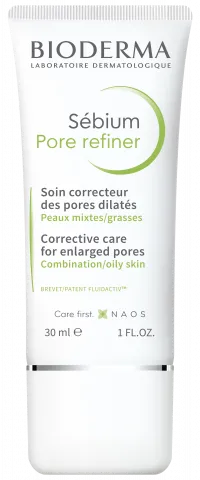 BIODERMA product photo, Sebium Pore Refiner 30ml, deep pore cleanser for acne prone skin